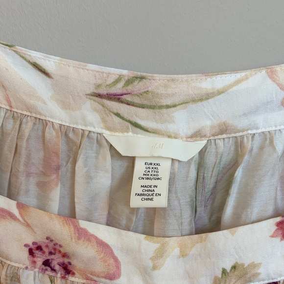 H&M Floral Blouse - Pink and Cream - Picture 2 of 7